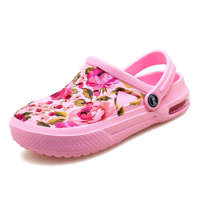 Women'S Shoes Crocs - الصيف النساء الأزهار الكتابة على الجدران
