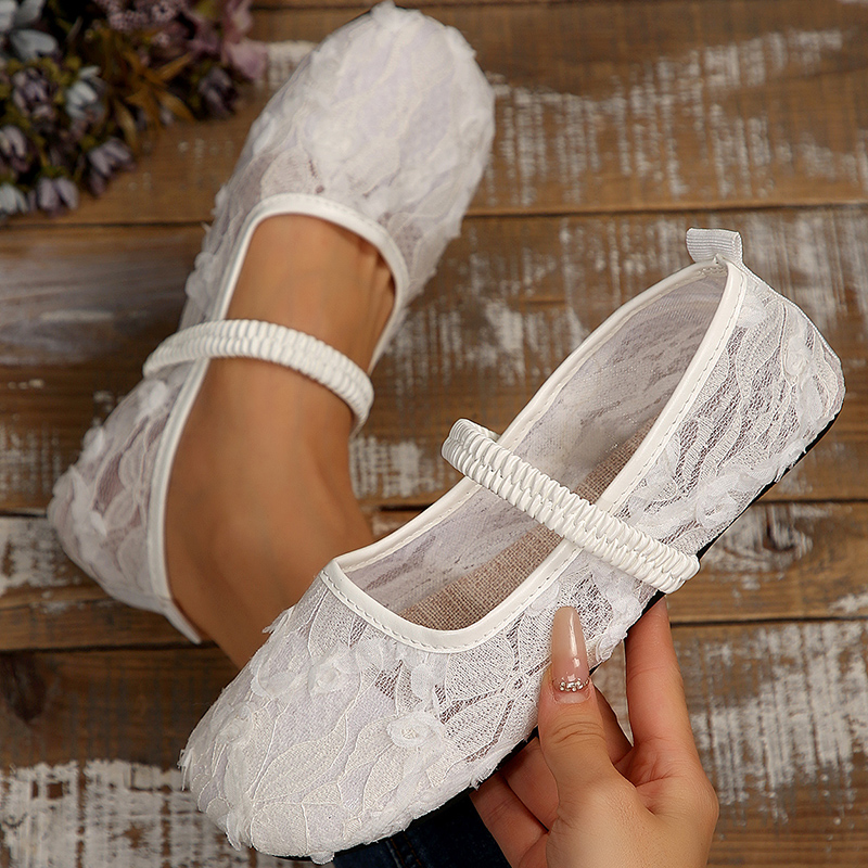 Mary Jane Shoes - أحذية امرأة تنفس شبكة حذاء مسطح