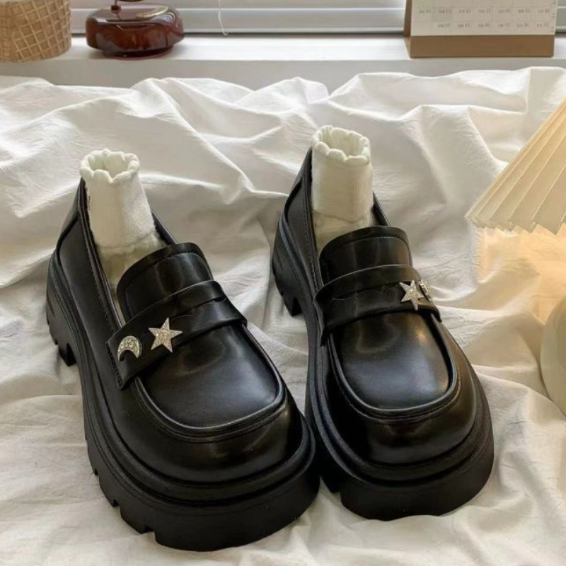 الرجعية الأسود الربيع والخريف  - مراجعة Women Shoes Quick Delivery وسعره