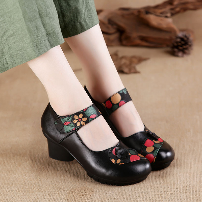 أسافين زهور فاخرة للنساء ، أحذ - مراجعة Mary Jane Shoes وسعره