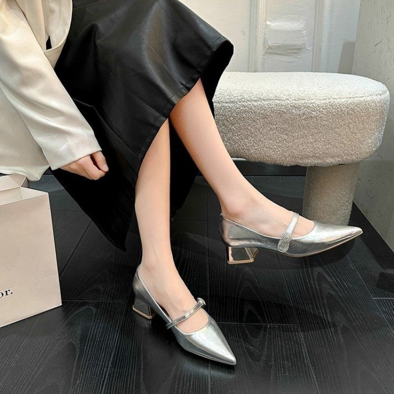 حذاء ماري جين نسائي بكعب متوسط - مراجعة Women Shoes Quick Delivery وسعره