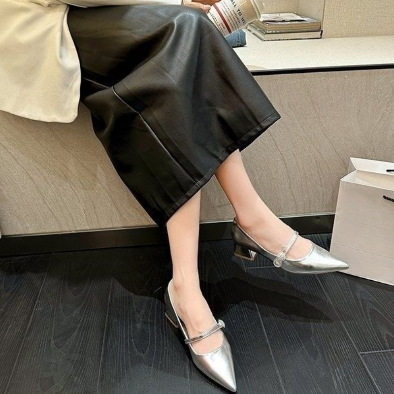 حذاء ماري جين نسائي بكعب متوسط - مراجعة Women Shoes Quick Delivery وسعره