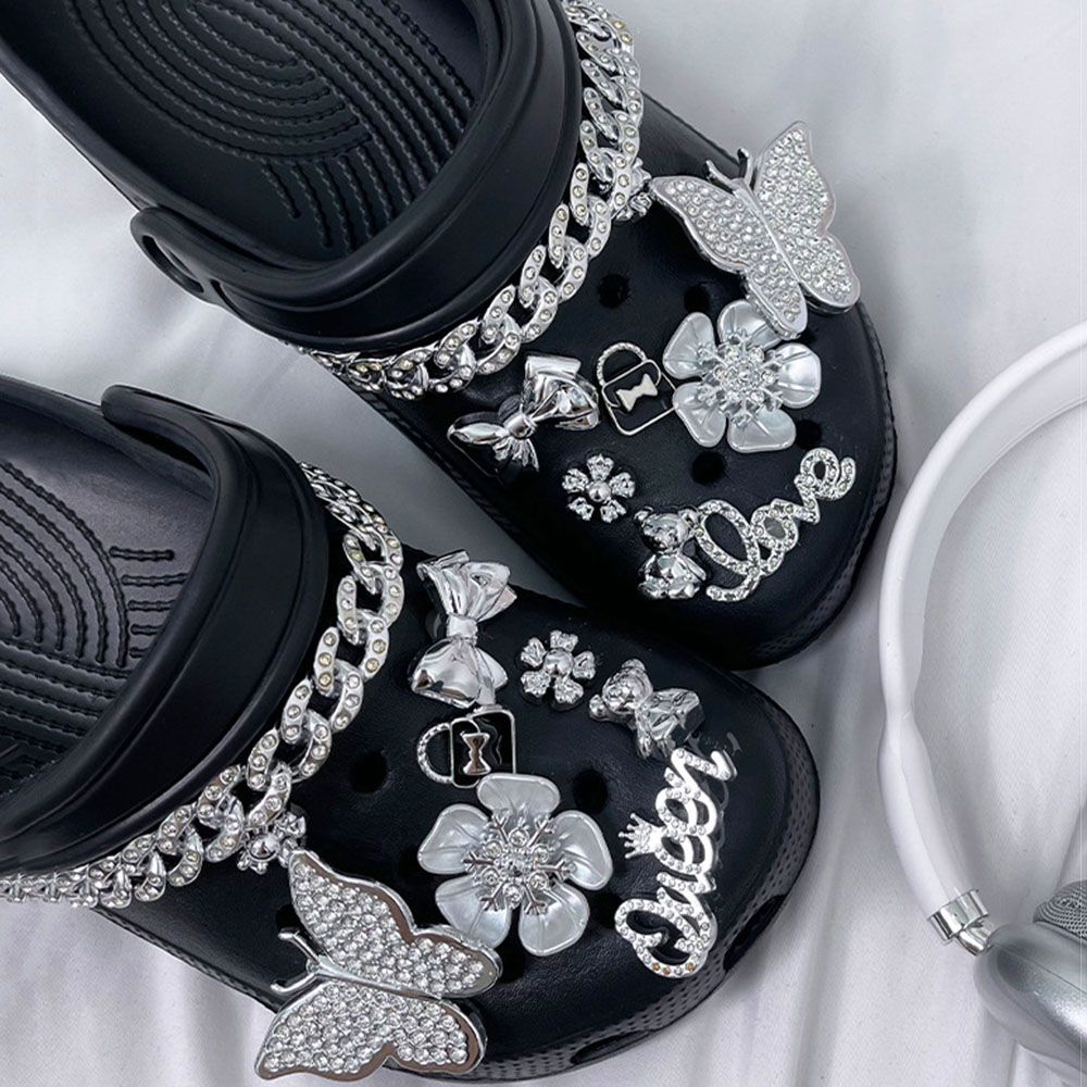 إكسسوارات أحذية براقة للزينة،  - مراجعة Women'S Shoes Crocs وسعره