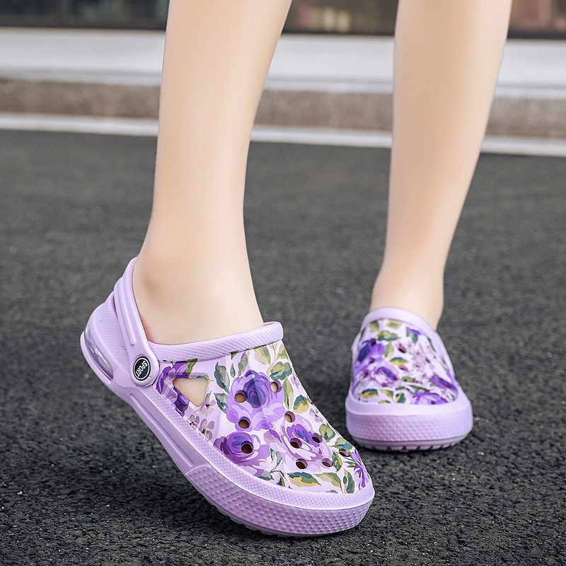 الصيف النساء الأزهار الكتابة ع - مراجعة Women'S Shoes Crocs وسعره