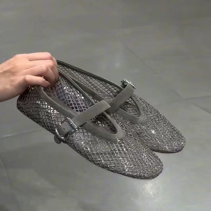 صنادل باوتو نسائية مرصعة بالأح - مراجعة Mary Jane Shoes وسعره