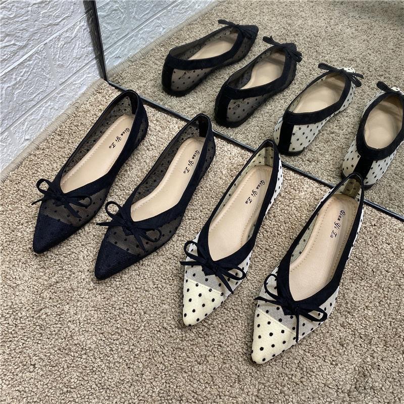 مع فيونكة أحذية صيفية للسيدات  - مراجعة Women Shoes Quick Delivery وسعره